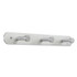 SAFCO PRODUCTS 4201 Nail Head Wall Coat Rack, Three Hooks, Metal, 18w x 2.75d x 2h, Satin