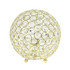 ALL THE RAGES INC Lalia Home LHT-3009-GL  Elipse Glamorous Crystal Orb Table Lamp, 8inH, Gold