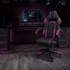 FLASH FURNITURE CH00288PR  X40 Gaming Chair With Fully Reclining Back And Arms, Black/Purple