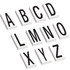 B O X MANAGEMENT, INC. Office Depot DL9316 Partners Brand Vinyl Warehouse Labels, DL9316, Letters A - Z, 3 1/2in, Black/White, Case Of 1,300