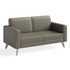SAFCO PRODUCTS CO 1731RESFEET4PKGR Safco Resi Lounge Settee, Gray