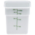 CAMBRO MFG. CO. Cambro 4SFSP148  CamSquare Food Storage Container, 4 Qt, White