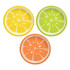 AMSCAN 542559  Tutti Frutti Citrus Round Paper Plates, 7in, Yellow/Orange/Green, Pack Of 32 Plates