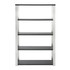 EURO STYLE, INC. Eurostyle 09847ANT-KIT  Dillon 61inH 5-Shelf Bookcase, Brushed Steel/Matte Anthracite