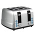 BRENTWOOD APPLIANCES , INC. Brentwood TS-447S  Select Extra-Wide 4-Slot Stainless-Steel Toaster, Silver