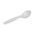 GEORGIA PACIFIC Dixie® SH207 Plastic Cutlery, Heavyweight Soup Spoons, White, 100/Box