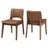 WHOLESALE INTERIORS, INC. 2721-11661 Baxton Studio Afton Dining Chairs, Brown/Walnut Brown, Set Of 2 Chairs