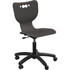 MOORECO INC MooreCo 53511-BLACK-NA-HC  Hierarchy Armless Mobile Chair With 5-Star Base, Hard Casters, Black