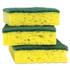 3M/COMMERCIAL TAPE DIV. Scotch-Brite® HD-3 Heavy-Duty Scrub Sponge, 4.5 x 2.7, 0.6" Thick, Yellow/Green, 3/Pack