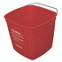 IMPACT PRODUCTS, LLC 55066SEA PuraPail Sanitizing Bucket, 6 qt, Polyethylene, Red