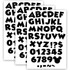 EDUCATORS RESOURCE Eureka EU-845666-3  4in Deco Letters, Mickey Mouse Throwback Black, 216 Letters Per Pack, Set Of 3 Packs