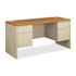 HNI CORPORATION HON 38852CL  38000 Kneespace 60inW Computer Desk Credenza, Harvest/Putty