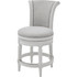 NEW RIDGE, LLC NR107104-FCS-AW New Ridge Home Goods Chapman Swivel Counter Stool, Alabaster White