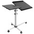 TRANSFORM PARTNERS LLC MI-7945 Mount-It! MI-7945 Rolling Laptop Tray And Projector Cart, 26inH x 24inW x 3inD, Black