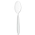 DART SOLO® HSWT-0007 Impress Heavyweight Full-Length Polystyrene Cutlery, Teaspoon, White, 1,000/Carton