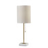 ADESSO INC Adesso 5177-21  Fiona Table Lamp, 23inH, White Shade/White And Antique Brass Base