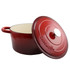 GIBSON OVERSEAS INC. 995100765M Crock-Pot Artisan 7-Quart Round Cast Iron Dutch Oven, Scarlet Red