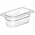 CAMBRO MFG. CO. 92CW135 Cambro Camwear GN 1/9 Size 2in Food Pans, 2inH x 4-1/4inW x 7inD, Clear, Set Of 6 Pans