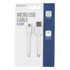 SAKAR INTERNATIONAL, INC. NIL5006-WHT-STK-24 Vivitar USB-A To Micro USB Cable, 6ft, White, NIL5006-WHT-STK-24