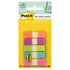 Find it fast with Post it Flags in primary eye-catching colors that get noticed. They make it simple to mark or highlight important information in textbooks, calendars, notebooks, planners and more. They stick securely, remove cleanly and come in a wide variety of colors. Draw attention to critical items that need attention. Use them to index, file or color code your work, either at home, in the office or in the classroom.  Find it fast.  Flags make it simple to mark and highlight important information.  Ideal for drawing attention to information in documents without writing on them.  Use to draw attention to critical items, organize files or color-coding.  Make it simple to request action.  Sticks securely, removes cleanly.  The dispenser keeps flags organized and easy to find.  Assorted Primary and Bright Colors, .47 in. wide.  100 per dispenser, 1 dispenser per pack