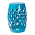 WHOLESALE INTERIORS, INC. 2721-12116 Baxton Studio Branson Outdoor Side Table, 18-5/16inH x 12-1/4inW x 12-1/4inD, Blue