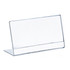 AZAR DISPLAYS 112732  L-Shaped Acrylic Sign Holders, 3-1/2in x 5in, Clear, Pack Of 10 Holders