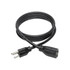 TRIPP LITE P024-006-13A Eaton Tripp Lite Series Power Extension Cord, NEMA 5-15P to NEMA 5-15R - 13A, 120V, 16 AWG, 6 ft. (1.83 m), Black - Power extension cable - NEMA 5-15 (F) to NEMA 5-15P (M) - AC 110 V - 6 ft - black