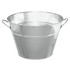 AMSCAN CO INC Amscan 430051  Metal Party Tub, 10-1/4in x 15-1/4in, Silver