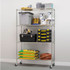ALERA SW604818SR NSF Certified 4-Shelf Wire Shelving Kit with Casters, 48w x 18d x 72h, Silver