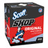 KIMBERLY-CLARK PROFESSIONAL Scott® 75190 Shop Towels, POP-UP Box, 1-Ply, 9 x 12, Blue, 200/Box, 8 Boxes/Carton