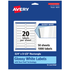 AVERY PRODUCTS CORPORATION 94217-WGP50 Avery Glossy Permanent Labels With Sure Feed, 94217-WGP50, Rectangle, 3/4in x 3-1/2in, White, Pack Of 1,000
