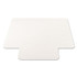 DEFLECTO CORPORATION CM21232 EconoMat Non-Studded All Day Use Chair Mat for Hard Floors, Rectangular with Wide Lip, 45" x 53", Clear, Ships Flat