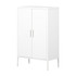 SOUTH SHORE IND LTD South Shore 13079  Crea 26inW Metal 2-Door Accent Cabinet, Pure White