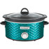 BRENTWOOD APPLIANCES, INC. SC-140BL Brentwood SC-140BL Scallop Pattern 4.5 Quart Slow Cooker, Blue - 220 W1.13 gal - Cooking - Blue
