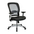 OFFICE STAR PRODUCTS 327-E36C61F6 Space Seating Ergonomic Bonded Leather High-Back Executive Chair, Black