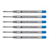 YAFA A PEN COMPANY P133TQ Monteverde Soft Roll Parker Style Ballpoint Refills, Medium Point, 0.7 mm, Turquoise, Pack Of 6