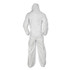 SMITH AND WESSON KleenGuard™ 49125 A20 Elastic Back and Ankle Hood and Boot Coveralls, 2X-Large, White, 24/Carton