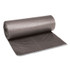 BOARDWALK 528 Low-Density Waste Can Liners, 60 gal, 0.95 mil, 38" x 58", Gray, Perforated Roll, 25 Bags/Roll, 4 Rolls/Carton