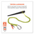 TENACIOUS HOLDINGS, INC. ergodyne® 19003 Squids 3100 Lanyard with Aluminum Carabiner + Cinch-Loop, 10 lb Max Working Capacity, 35" to 45" Long, Lime