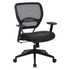 Finding the right seating solution for your workspace can help you stay focused on whatever project comes your way. This Office Star Space Seating chair delivers the comfort you need thanks to a selection of adjustable features, including tilt and arm height, and has plush padding to cushion your body as you move through your workflow. Thanks to the leather design, this chair looks sleek and professional.  Lumbar support.  Waterfall seat cushion.  Mesh back with padding.  Bonded leather seat.  Pneumatic seat-height adjustment.  2-to-1 synchro tilt control with adjustable tilt tension.  Padded arms are angled.  Angled nylon base features oversize dual-wheel carpet casters.  Assembly required.  Black bonded-leather chair blends with a variety of decor.  GREENGUARD certified - certified for low chemical emissions: UL.COM/GG - UL 2818. Ranked in two tiers: Certified and Gold.  Less harsh chemicals - made with fewer harsh chemicals, or safer chemicals than typical alternatives, helping  reduce your use of and exposure to substances that may be more harmful to your health and the environment.  Contains Recycled Content - See Specs for Details.