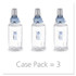 GO-JO INDUSTRIES PURELL® 8804-03CT Advanced Hand Sanitizer Green Certified Foam Refill, For ADX-12 Dispensers, 1,200 mL, Fragrance-Free, 3/Carton
