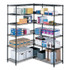 SAFCO PRODUCTS 5287BL Industrial Extra Shelf Pack, 36w x 18d x 1.5h Steel. Black, 2/Pack