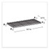 SAFCO PRODUCTS 5287BL Industrial Extra Shelf Pack, 36w x 18d x 1.5h Steel. Black, 2/Pack