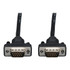 TRIPP LITE P502-006-SM Eaton Tripp Lite Series Low-Profile VGA High-Resolution RGB Coaxial Cable (HD15 M/M), 6 ft. (1.83 m) - VGA cable - HD-15 (VGA) (M) to HD-15 (VGA) (M) - 6 ft - molded - black