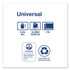 SCA TISSUE Tork® TJ0922A Universal Jumbo Bath Tissue, Septic Safe, 2-Ply, 3.48" x 1,000 ft, White, 12 Rolls/Carton