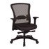 OFFICE STAR PRODUCTS 317-ME3R2C7KF7 Space Seating Ergonomic Bonded Leather High-Back Executive Chair, Black