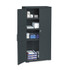 ICEBERG ENTERPRISES 92551 Rough n Ready Storage Cabinet, Three-Shelf, 33w x 18d x 66h, Black