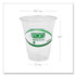 ECO-PRODUCTS,INC. EP-CC12GS GreenStripe Renewable and Compostable Cold Cups, 12 oz, Plastic, Clear, 50/Pack, 20 Packs/Carton