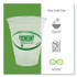 ECO-PRODUCTS,INC. EP-CC12GS GreenStripe Renewable and Compostable Cold Cups, 12 oz, Plastic, Clear, 50/Pack, 20 Packs/Carton