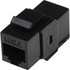 INTRACOM USA, INC. 504898 Intellinet Cat6 Inline Coupler, Keystone Type - Network coupler - RJ-45 (F) to RJ-45 (F) - CAT 6 - black